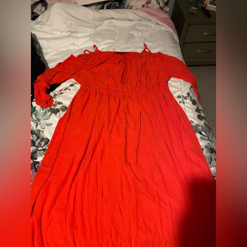 Lane Bryant. Size 22/24. Long maxi cold shoulder dress